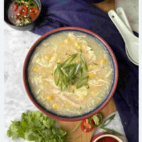 Chicken corn soup- Full (6ps cracker)
