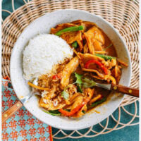 Red curry chicken rice-full